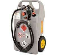 Dieselkärra 100L, elektrisk pump 12V SP30, LIFE PO04-batteri laddare och automatmunstycke