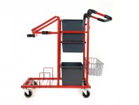 Städvagn NORDEX Pop röd