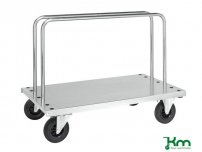 Skivvagn inkl.2 byglar med bromsade hjul