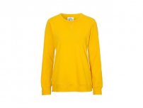 Sweatshirt Crew Neck dam GOTS gul M