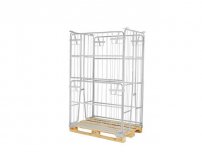 Pallcontainer med grind 1200x800x1800