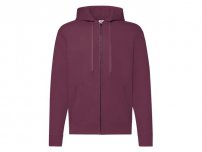 Zip Hoodie FRUIT vinröd L
