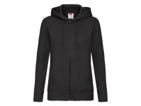 Zip Hoodie FRUIT dam svart S