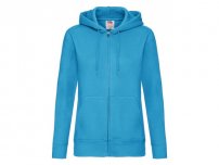 Zip Hoodie FRUIT dam azurblå XL
