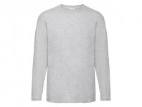 T-shirt Långärmad FRUIT gråmelange 4XL