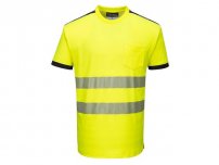 T-shirt varsel PW T181 kl2 gul 3XL