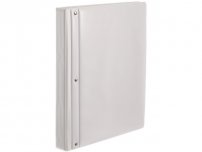 Gaffelpärm PP med ficka A4 40mm vit