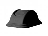 Vipplock till papperskorg 27L svart