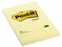 Notes POST-IT Linjerat 102mm x 152mm