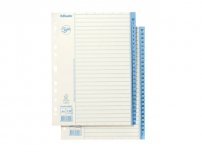 Pappersregister JOPA A4 1-52 vit/blå