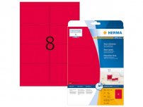 Etikett HERMA Neon röd 99,1x67,7mm160/F