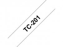 Tape BROTHER TC201 12mm svart på vit