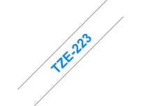 Tape BROTHER TZE223 9mm blå på vit
