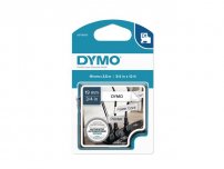 Tape DYMO D1 19mm Nylon svart på vit