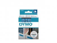 Tape DYMO D1 12mm svart på blå