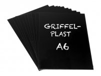 Griffelplast A6 svart 10/FP