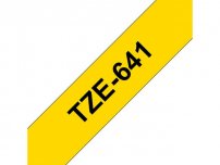 Tape BROTHER TZE641 18mm svart på gul