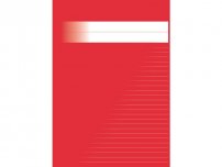 Skrivhäfte A4 linjerat 8,5mm röd