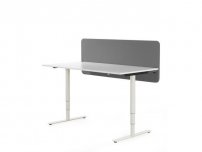 Bordsskärm m.beslag 200x65 Dox 52-mel.g