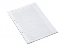 Provskrivningsblad A3 rutat 5x5mm 250/F