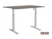 Bord SUN-FLEX II höj/sänk 160x80 vit/grå