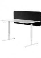 Bordsskärm m.beslag 140x65 Dox 50-svart