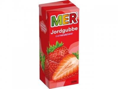 Fruktdryck MER Jordgubb 20cl