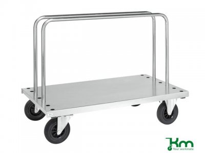 Skivvagn inkl.2 byglar med bromsade hjul