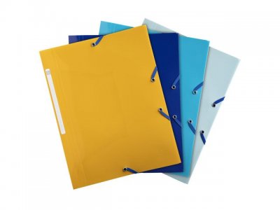 Gummibandsmapp PP BeB. 3-kl A4 s.f. 4/FP