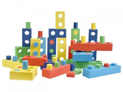 Mjuka byggklossar 15x7x5cm 180/fp