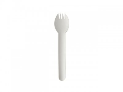 Sporks papper sked/gaffel 16cm 100/fp