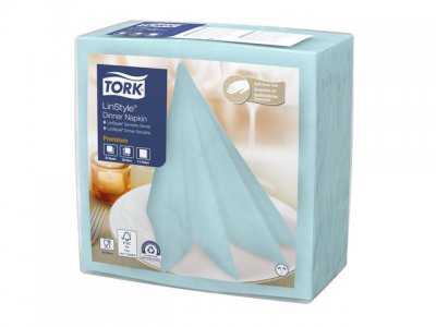 Servetter TORK LinSt aqua 39x39cm 50/fp