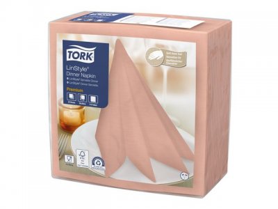 Servetter TORK LinSt coral 39x39cm 50/fp