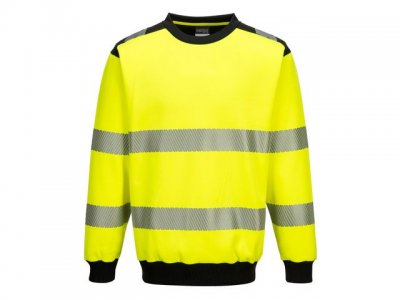 Varselsweatshirt PW379 Hi-Vis Kl 2/3 S