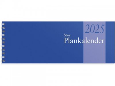 Stor Plankalender 2025 spiralbunden