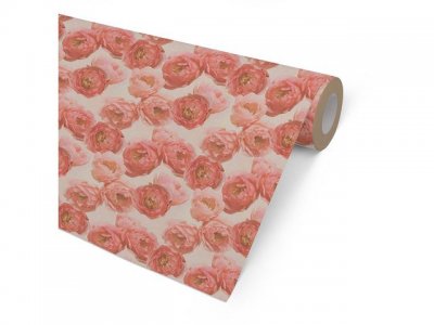 Presentpapper 57cmx154m Peony Kraft