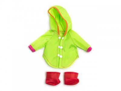 Dockkläder regnkappa stövlar 32cm 2delar