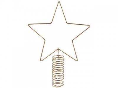 Dekoration Toppstjärna metall 19x27,5cm