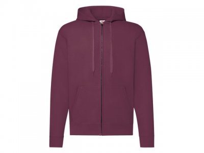 Zip Hoodie FRUIT vinröd S