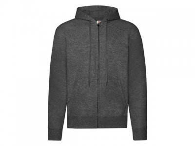 Zip Hoodie FRUIT mörkgrå L