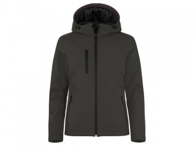 Softshelljacka CLIQUE dam mörkgrå XL