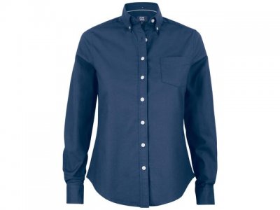 Skjorta CB Hansville dam oxford blå 2XL