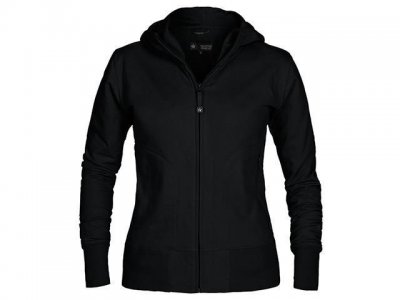 Hoodie zip TEXSTAR WC03 dam svart S