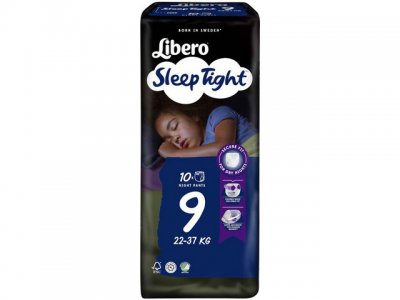 Blöja LIBERO Sleeptight S9 22-37kg 10/FP