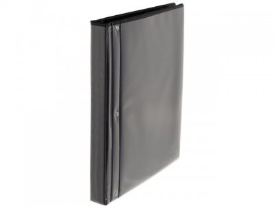 Gaffelpärm PP med ficka A4 40mm svart