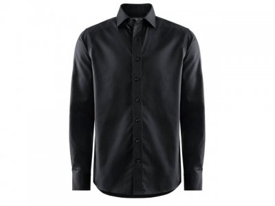 Skjorta BERKELEY Plainton tail svart M
