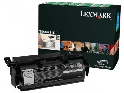 Toner LEXMARK T650H11E svart return prog