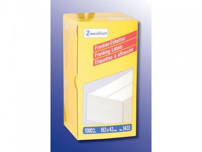 Frankeringsetikett 163x43 mm 1000/FP