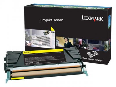 Toner LEXMARK X748H3YG gul