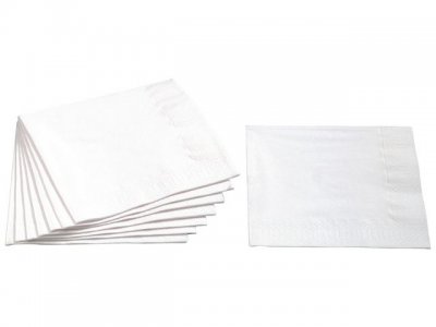 Servett 3-lags 24x24cm vit 250/FP